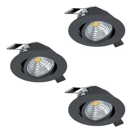 LED bodové osvetlenie Eglo SALICETO čierna 900747