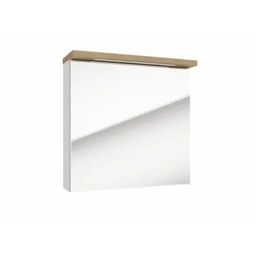 Zrkadlová skrinka Naturel Stilla + LED 60x60 cm biela STILLAE06017