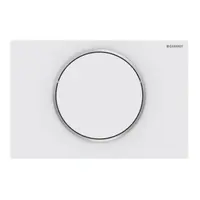 Geberit Sigma10 ovládacie tlačidlo oceľ biela matná 115.758.JT.5