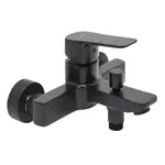 Vaňová batéria SAT Cube Way bez sprchového setu 150 mm čierna matná CU222C