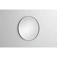 Zrkadlo s LED osvetlením Alape 75 cm, čierna matná 6745001899