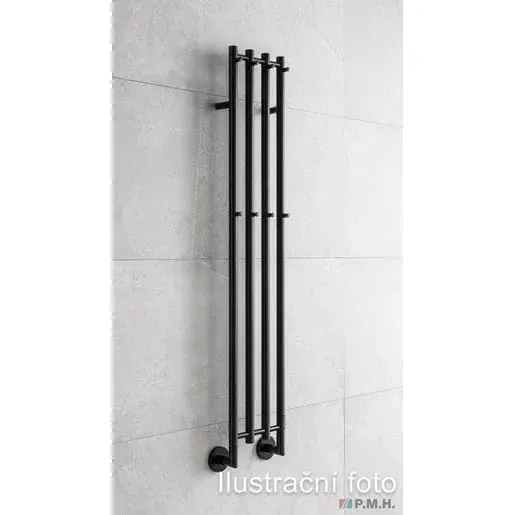 Sušiak uterákov elektrický P.M.H. Mona 153,3x33,1 cm čierná MO13311533BK