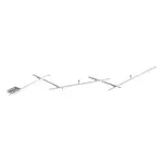 LED stropné osvetlenie Trio Indira nikel 674610507