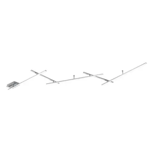 LED stropné osvetlenie Trio Indira nikel 674610507