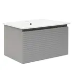 Kúpeľňová skrinka s umývadlom Naturel Savona 98x43x44, 8 cm sivá mat SAVONA100GM