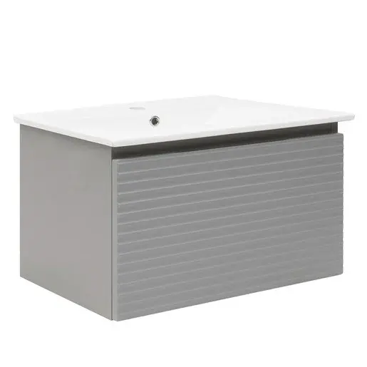 Kúpeľňová skrinka s umývadlom Naturel Savona 98x43x44, 8 cm sivá mat SAVONA100GM