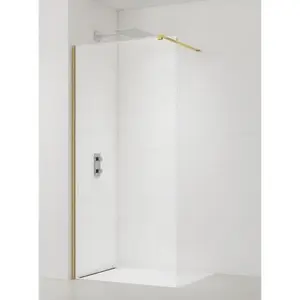 Sprchová zástena Walk-in 110 cm SAT vo farbe profilu zlatá lesk SATBWI110PRZ