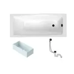 Obdĺžniková vaňa SAT Feel 160x70 cm smaltovaná oceľ ľavá aj pravá SATBVFEEL1602