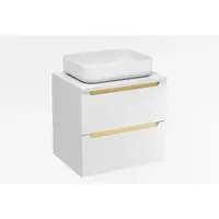 Kúpeľňová skrinka pod umývadlo Naturel Stilla 60x60x45 cm biela STILLAD06056DB