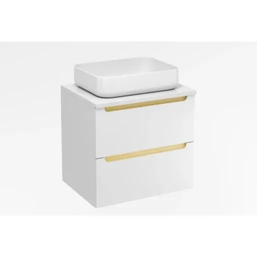 Kúpeľňová skrinka pod umývadlo Naturel Stilla 60x60x45 cm biela STILLAD06056DB