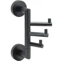 Bemeta Dark vešiak s 3 háčikmi 104206070