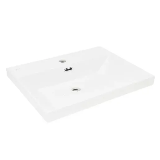 Nábytkové umývadlo SAT B-Way 61x46,5 cm otvor pre batériu uprostred SATBW6046