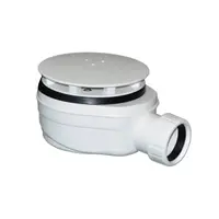 Vaničkový sifón nízky Polysan priemer otvoru 90 mm, DN40, krytka biela 1716W