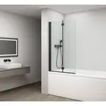 Polysan Rota vaňová zástena 150x120 cm čierna FB120