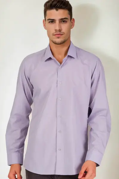 G926 DEWBERRY MEN'S SHIRT-LILAC
