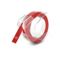 Kompatibilní páska s Dymo S0898150, 9mm x 3m, bílý tisk / červený podklad