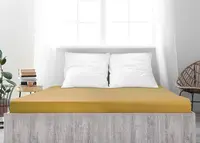 Jersey prostěradlo ALVORA 180x200 cm hořčicové