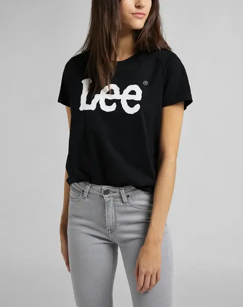 Dámské tričko LEE L42UER01 LOGO TEE BLACK Velikost: S