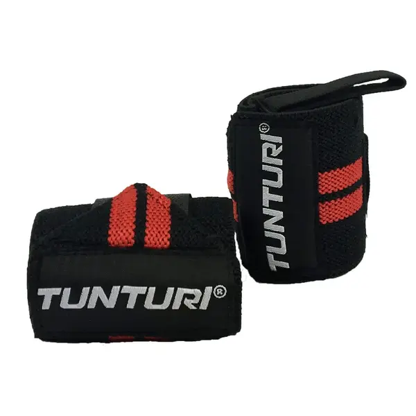 Tunturi Bandáže na zápěstí Wrist Wraps - pár varianta červené