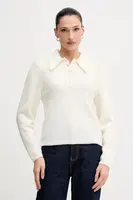 Vlněný svetr Gestuz dámský, béžová barva, 10910589