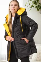 Z9660 DEWBERRY WOMEN'S COAT-BLACK