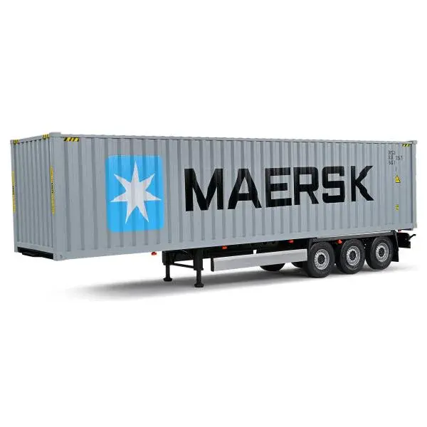 1:24 přívěs kontejner - Trailer grey/blue