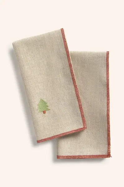 Sada ubrousků se lnem Calma House Joy 45 x 45 cm