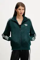 Mikina adidas Originals Mohair dámská, zelená barva, s aplikací, KS7777