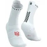 Compressport PRO RACING SOCKS V4.0 RUN HIGH Běžecké ponožky, bílá, velikost