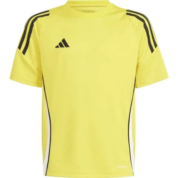 adidas TIRO24 JERSEY Y Chlapecký fotbalový dres, žlutá, velikost