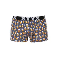 Styx Pánské boxerky art sportovní guma pivo (G1357) S