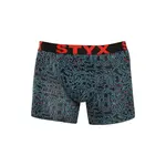 Styx Pánské boxerky long art sportovní guma doodle (U1256/2) XXL