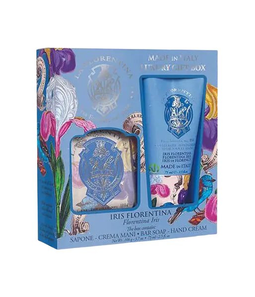 LA FLORENTINA Dárková sada krému na ruce a mýdla Iris Florentina