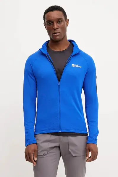 Sportovní mikina Jack Wolfskin Prelight fialová barva, A63789