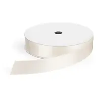 Saténová stuha šířka 25mm, délka 45m, slonová kost
