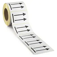 Výstražné etikety 74x105mm, s šipkami "touto stranou nahoru"