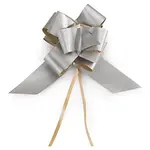 Papírová mašle, stříbrná