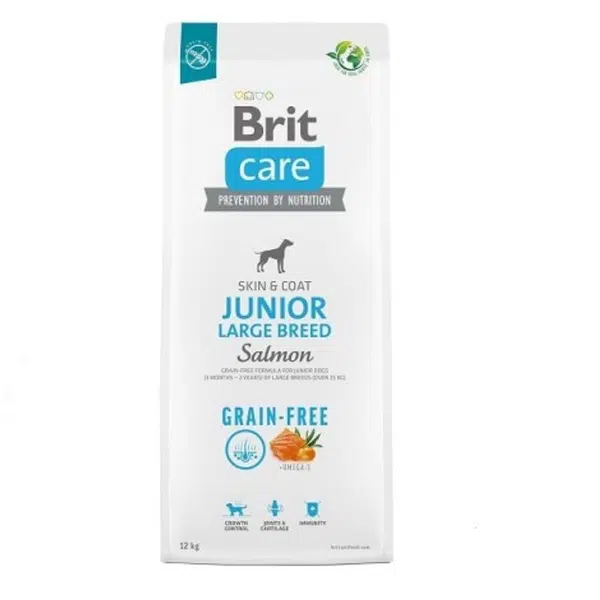 Brit Care Dog Grain-free Junior Large Breed Salmon 12 kg | Granule pre psov