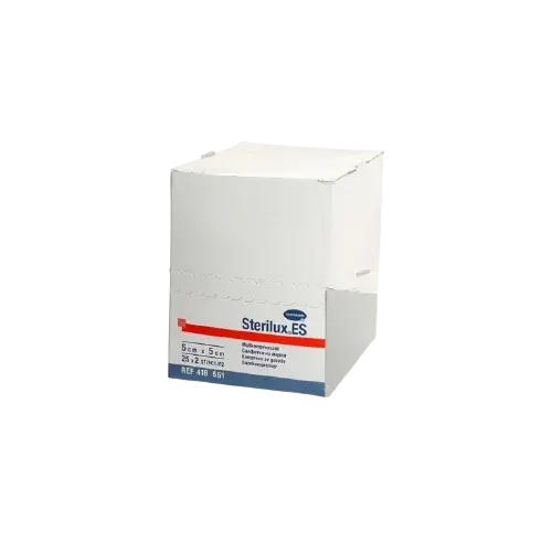 HARTMANN STERILUX ES STER. kompres sterilný so založenými okrajmi (5x5cm) 50ks