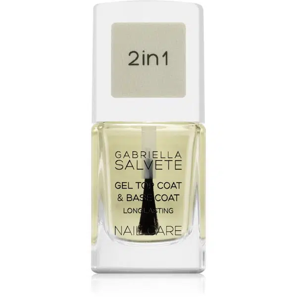 Gabriella Salvete Nail Care Top & Base Coat podkladový a vrchný lak na nechty s gélovou textúrou 11 ml