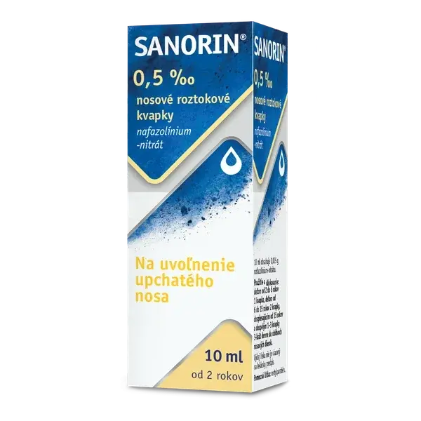 SANORIN 0,5 ‰ nosové kvapky 10 ml