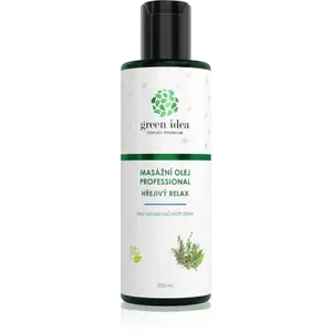 Green Idea Masážny olej hrejivé uvoľnenie masážny olej 200 ml