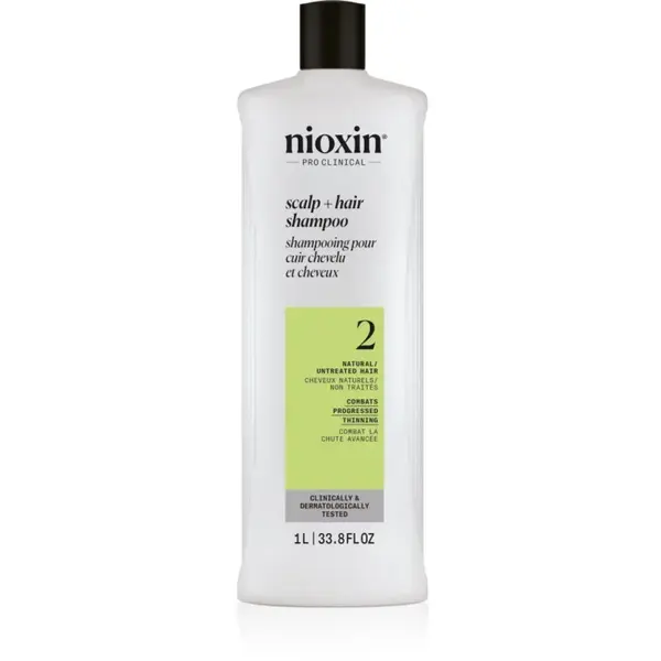 Nioxin System 2 Scalp + Hair Shampoo šampón proti rednutiu vlasov 1000 ml