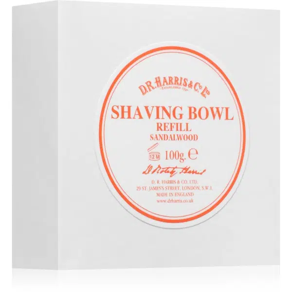 D.R. Harris Shawing Bowl Refill mydlo na holenie náhradná náplň Sandalwood 100 g