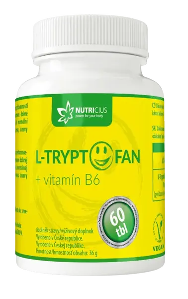 NUTRICIUS L-Tryptofan+ vitamín B6 60 tablet