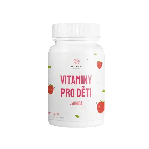 APOROSA Vitamíny pre deti jahoda 90 ks