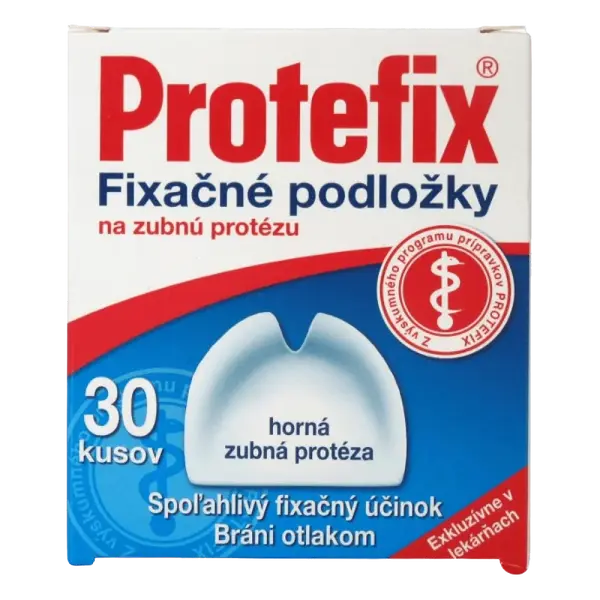 PROTEFIX Fixačné podložky na hornú zubnú protézu fixačná podložka 30 ks