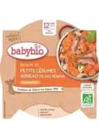 BABYBIO menu dusená zelenina s jahňacím mäsom 230 g