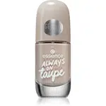 essence Gel Nail Colour lak na nechty odtieň 37 ALWAYS ON taupe 8 ml