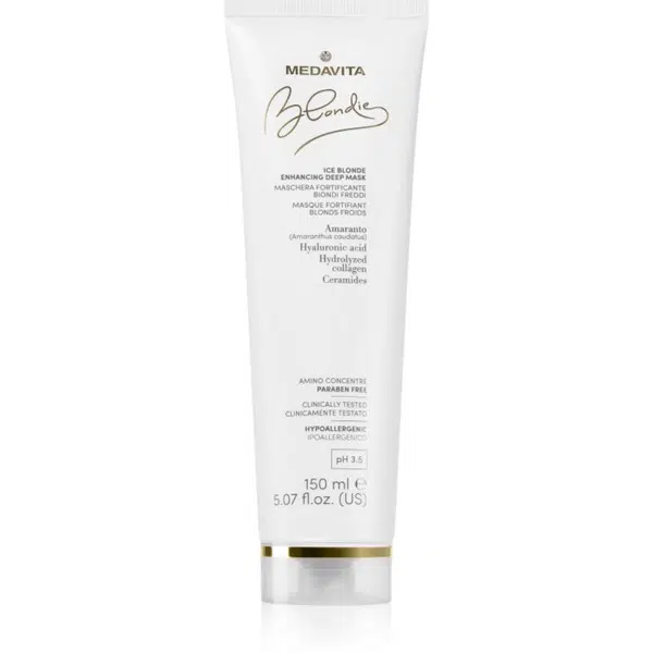 Medavita Blondie Ice Blonde Enhacing Deep Mask hĺbkovo vyživujúca maska pre studené odtiene blond 150 ml